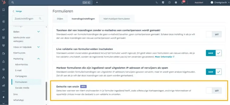 Spam in formulierinzendingen