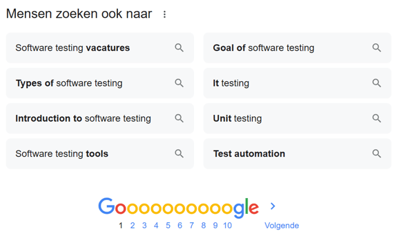 google software testing